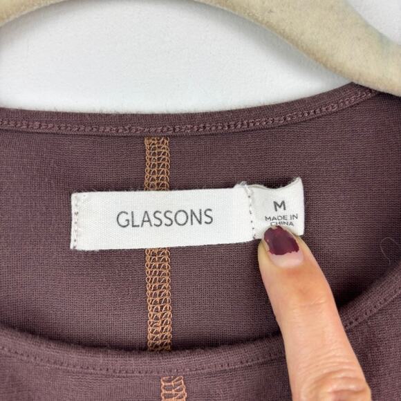 MINIMALIST Brown Crop Tank – Glassons Neutral Basic Open Back – Size M - Picture 3 of 6